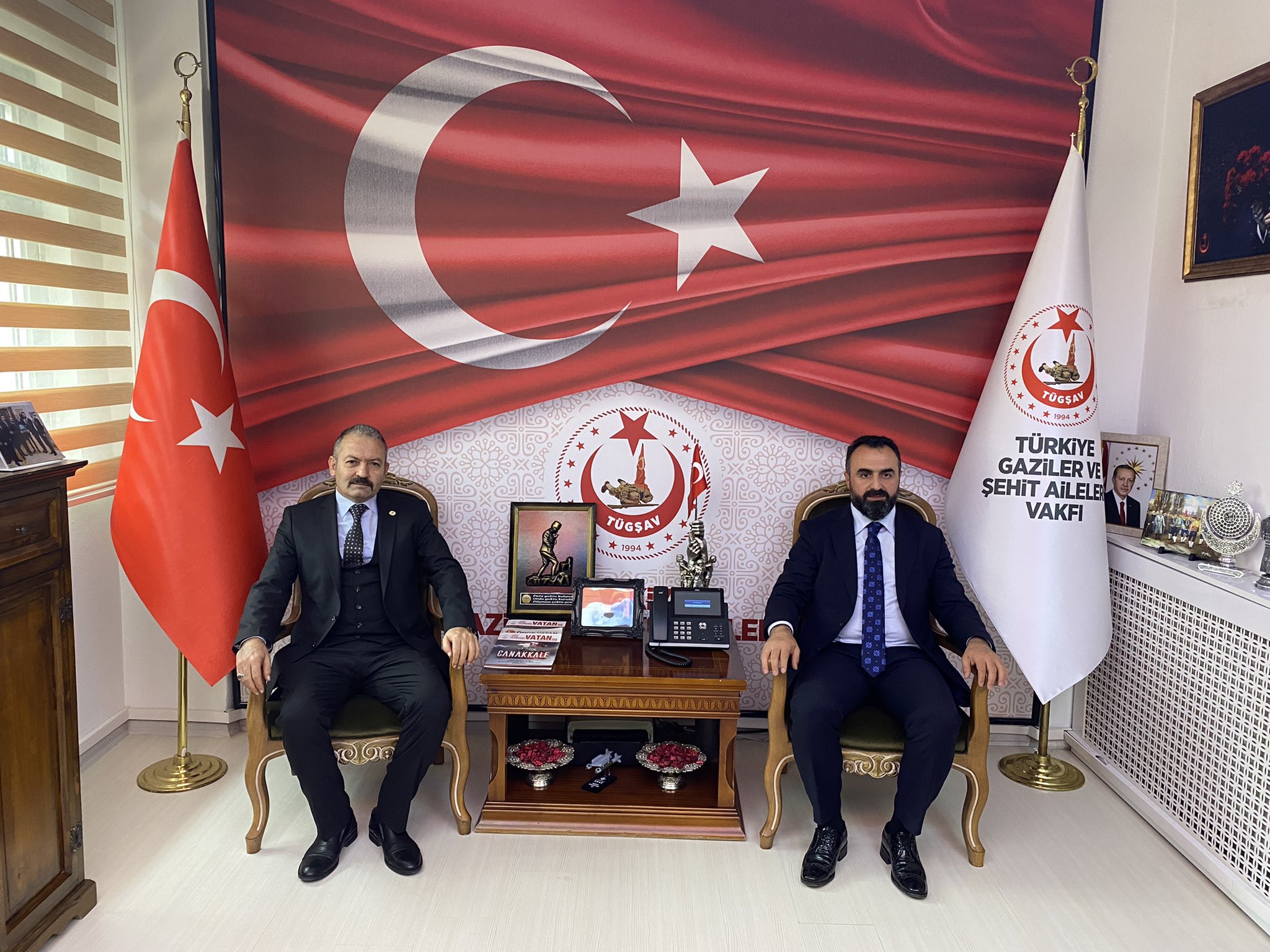 Türkiye Şehit Aileleri ve Gaziler Vakfı başkanı sayın Lokman AYLAR ı ziyaret