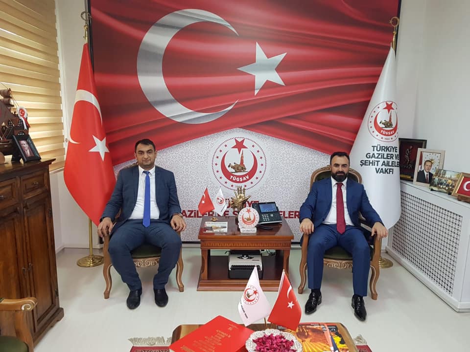 Genel Başkan yardımcımız Sn. Arif SAYLAM Türkiye Gaziler ve Şehit Aileleri Vakfı Genel Başkanı Sn. Gazi Lokman AYLAR’ı makamında ziyaret etti.